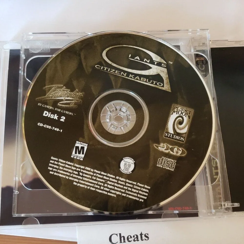 Giants Citizen Kabuto Big Box PC Game CD-ROM Computer Complete Windows 95 98 00